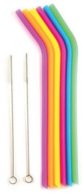 Norpro Color Changing Reusable Straws (6pk) - Golden Gait Mercantile -