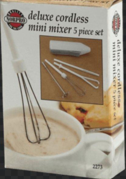 Deluxe Cordless Mini Mixer 5 Piece Set 