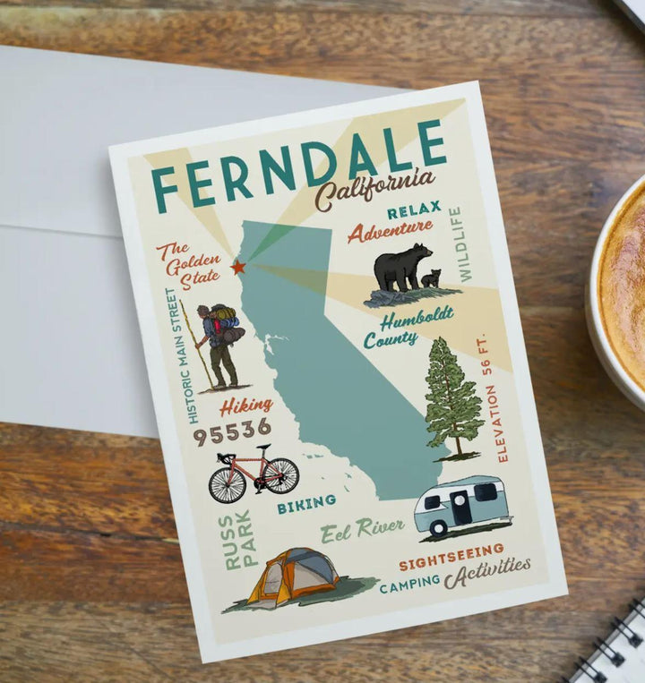 Notecard | Ferndale California Icons