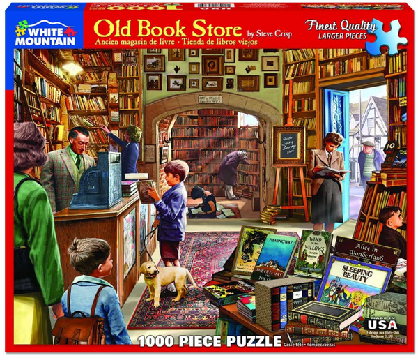 Old Book Store Piece Jigsaw Puzzle by White Mountain Puzzle