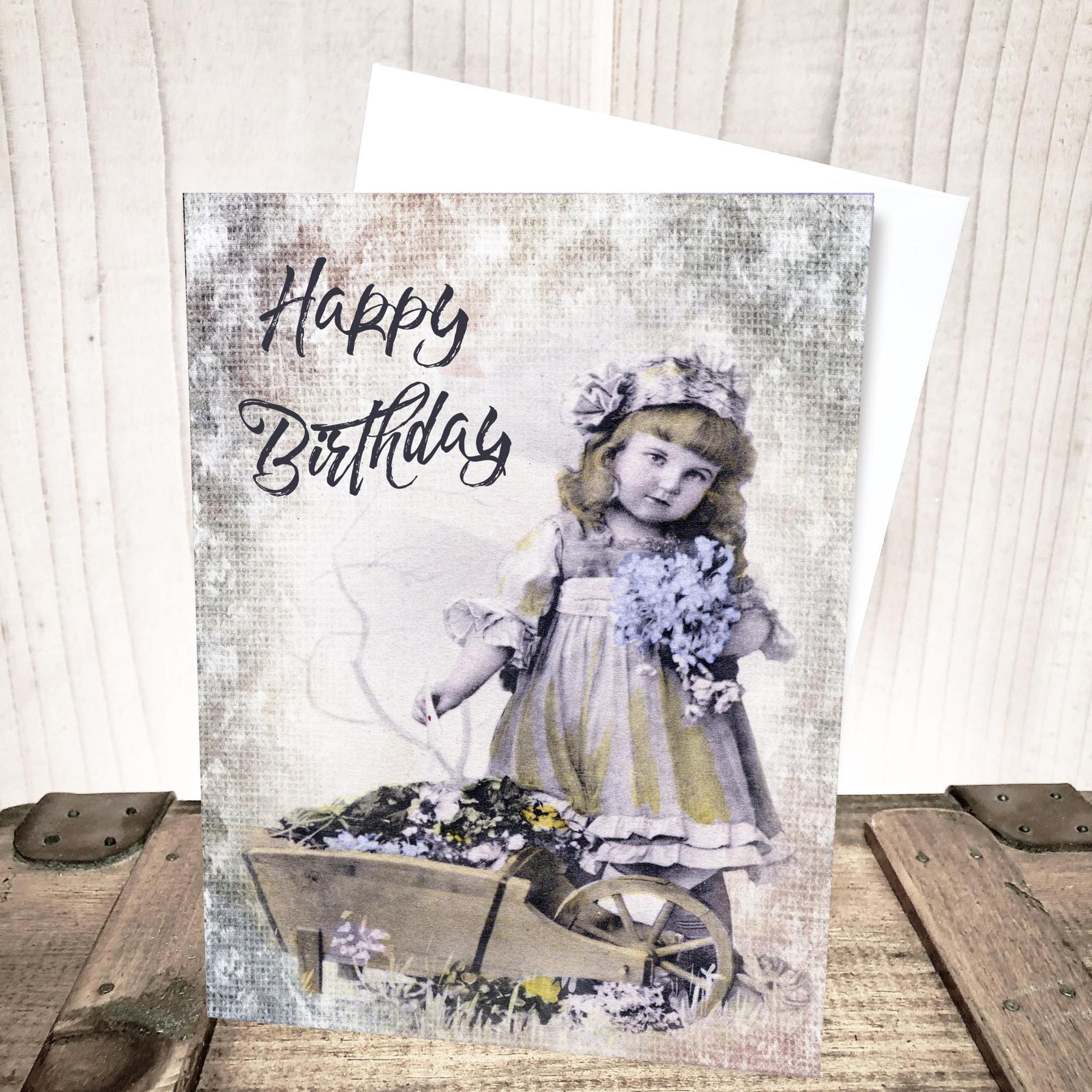 Old Fashioned Girl Birthday Card by Yesterday's Best