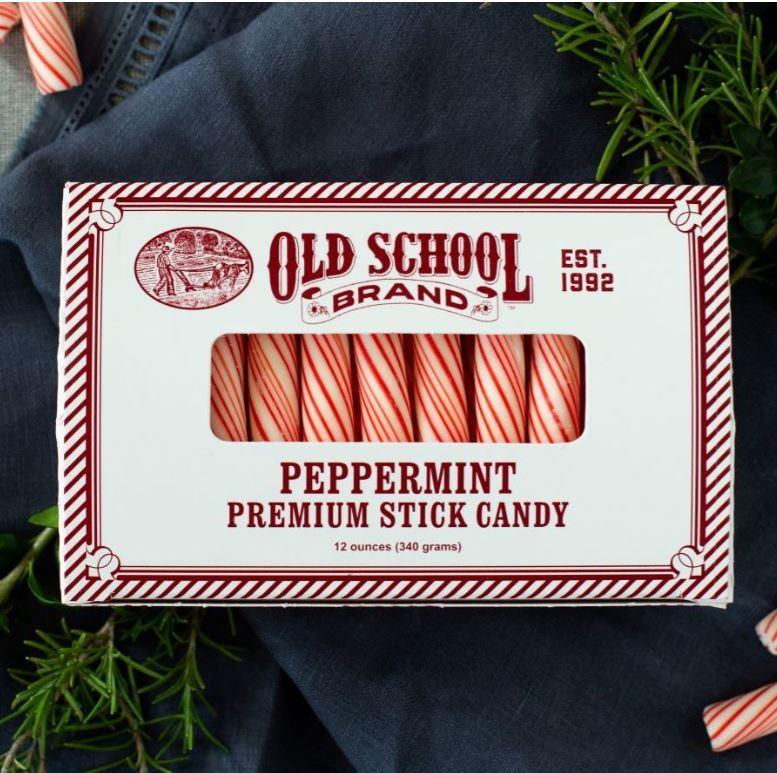 Old School Brand | Premium Peppermint Stick Candy