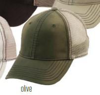 Unstructured Cotton with Mesh Baseball Cap | Spruce Olive