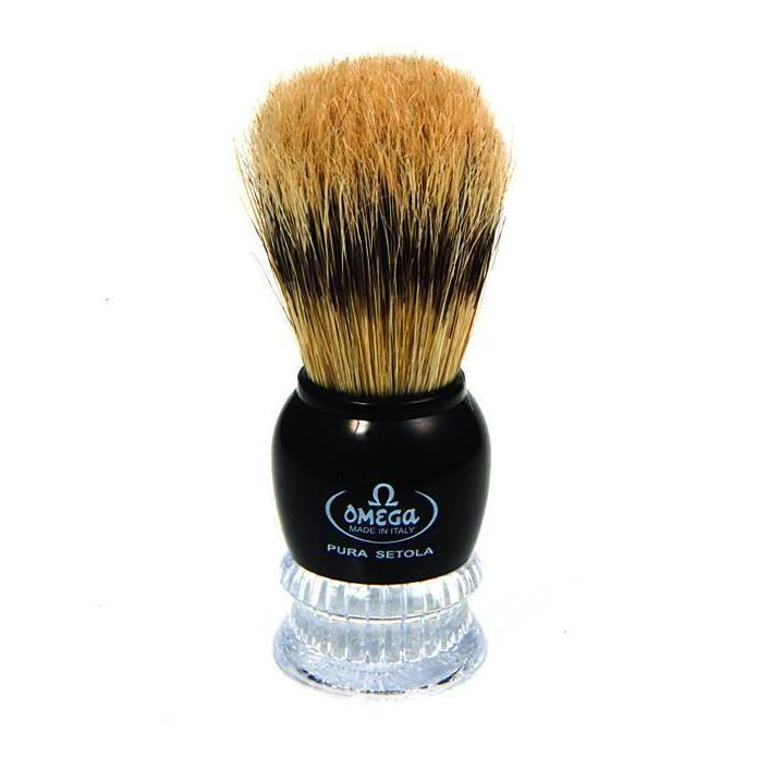 Omega Boar Bristle Shaving Brush