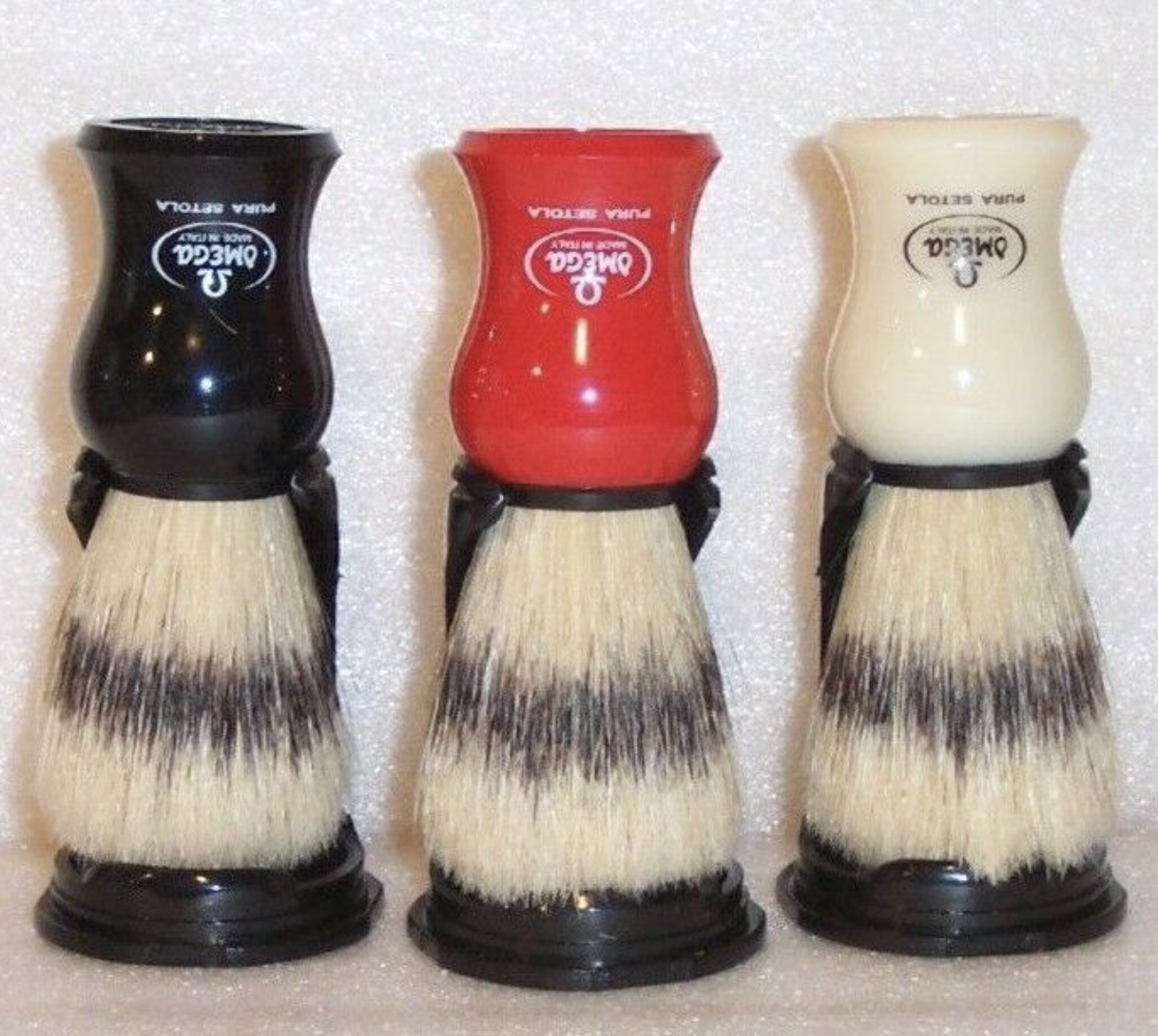 Fine Accoutrements Stout Synthetic Bristle Shaving Brush - Orange & Br