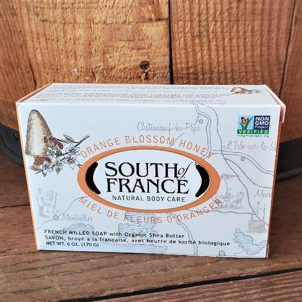 French Milled Soap Bar by South of France Orange Blossom
