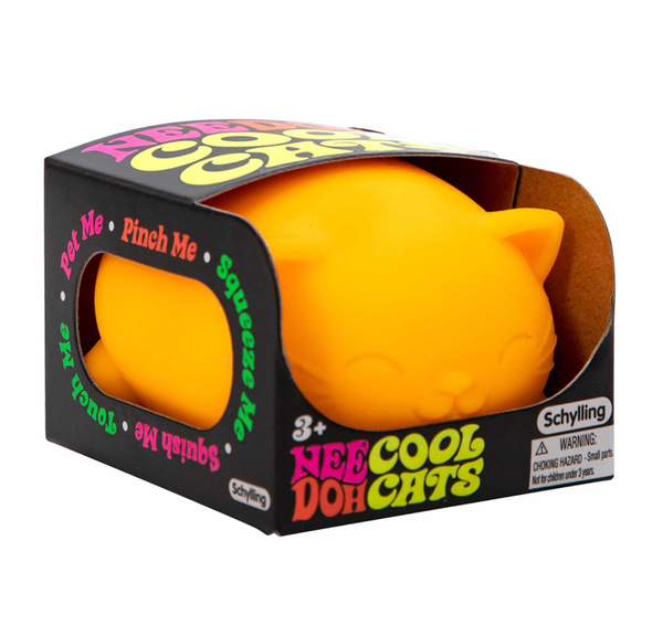 Nee Doh Cool Cats Fidget Toy Orange