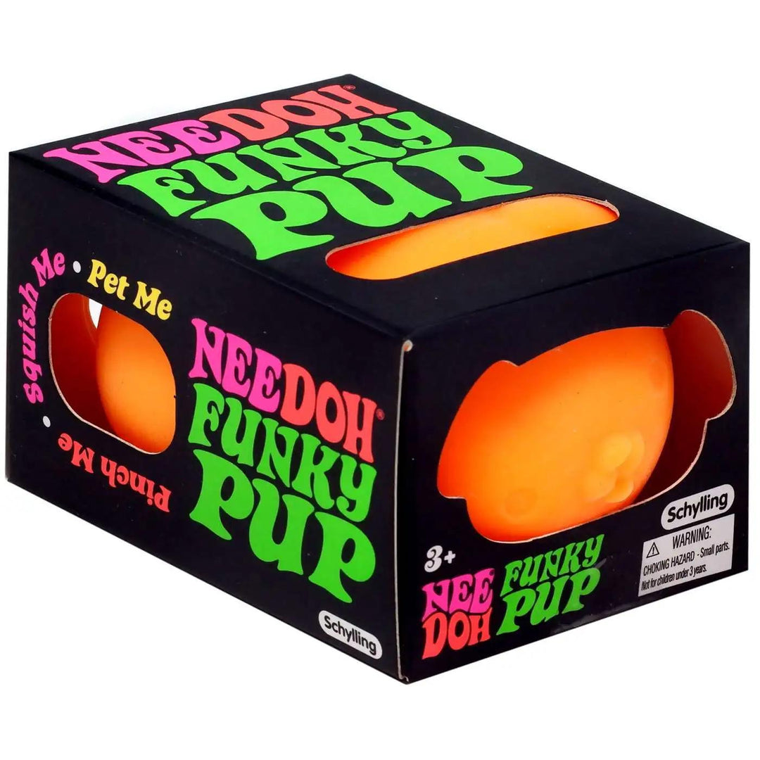 Nee Doh Funky Pup Fidget Toy Orange