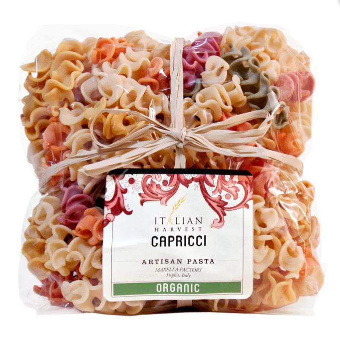 Organic Artisan Italian Pasta | Multicolored Capricci