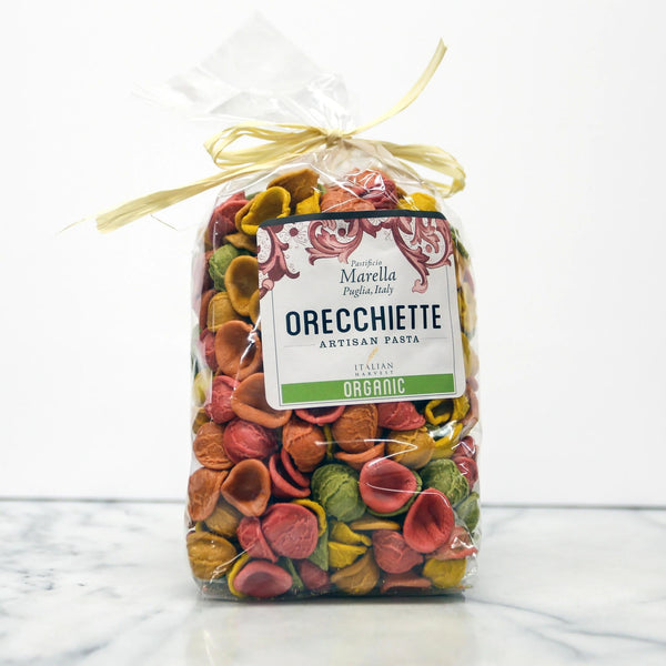 Organic Artisan Italian Pasta | Orecchiette Multicolored Little Handmade Ears