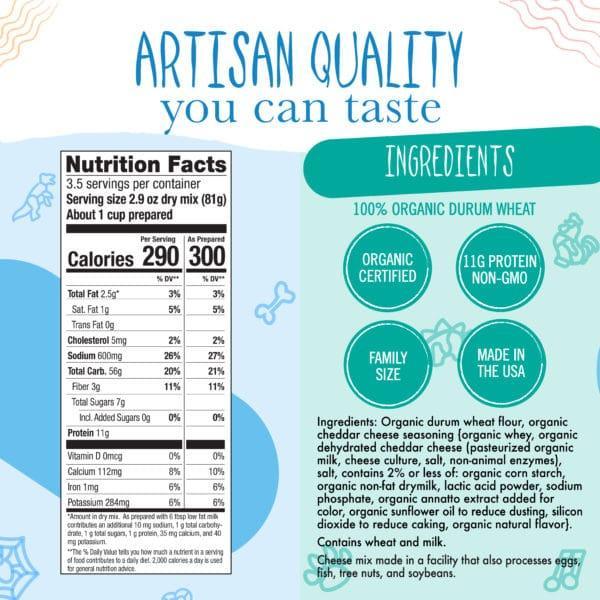 Organic Dinosaur Shaped Mac ‘n Cheese