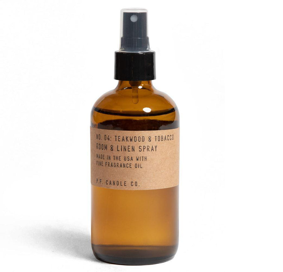 P.F. Candle Room & Linen Spray | Teakwood & Tobacco