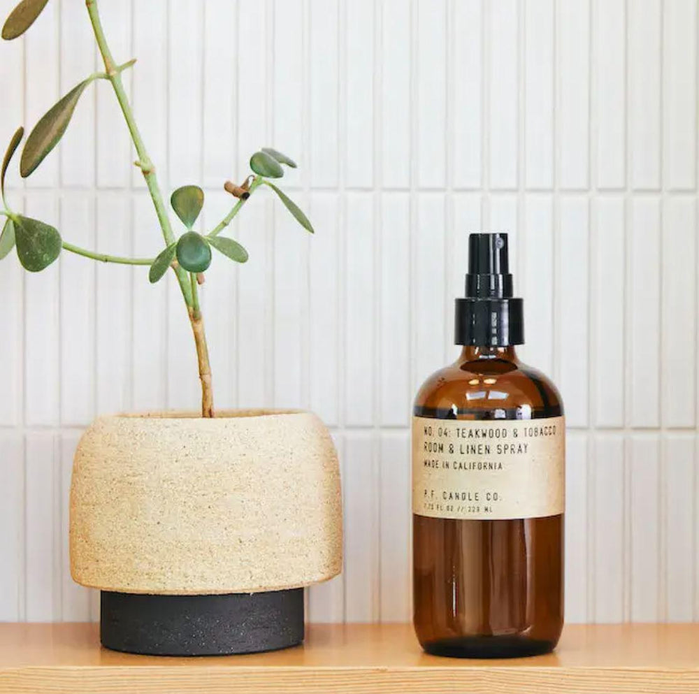 P.F. Candle Room & Linen Spray | Teakwood & Tobacco