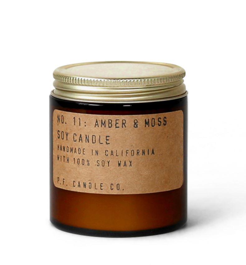 P.F. Candle Travel Candle | Amber & Moss