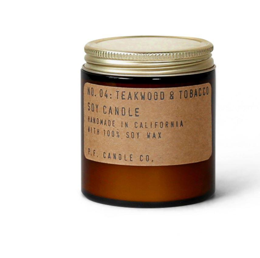 P.F. Candle Travel Candle | Teakwood & Tobacco