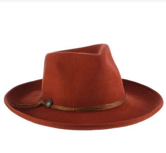 Palermo Wool Felt Rancher Hat | Rust