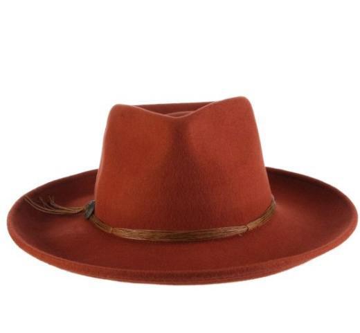 Palermo Wool Felt Rancher Hat | Rust