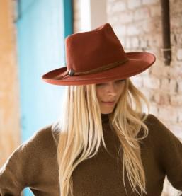 Palermo Wool Felt Rancher Hat | Rust