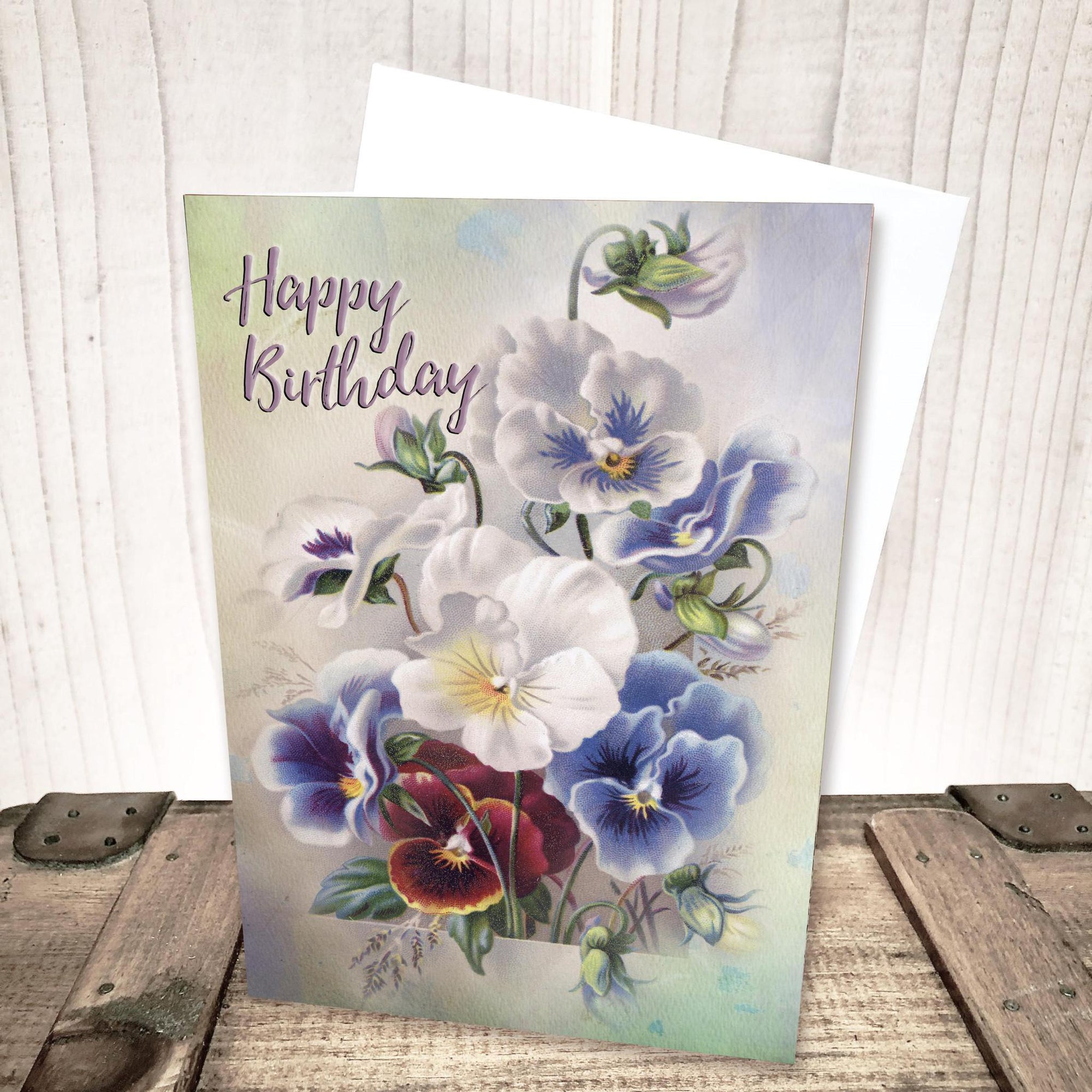 Pansy Birthday Card by Yesterday's Best