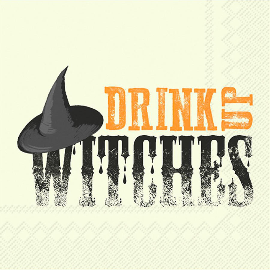 Paper Cocktail Napkins "Drink Up Witches"