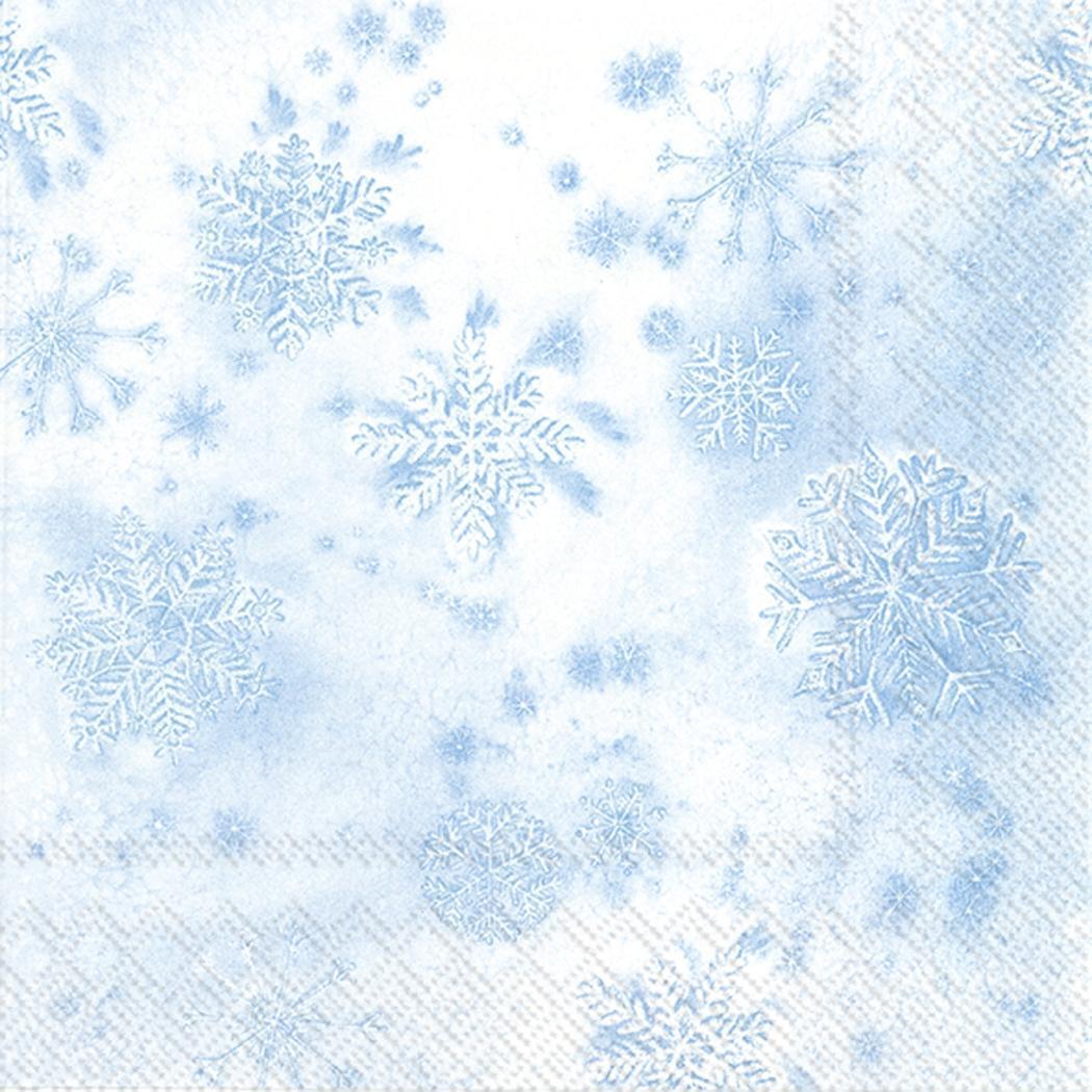 Paper Cocktail Napkins Snowflake Crystals