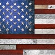 Paper Lunch Napkins Farmhouse American Flag