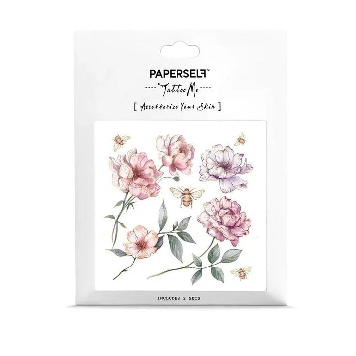 PAPERSELF Temporary Tattoo Skin Accessories | Bees Garden