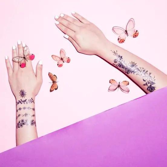 PAPERSELF Temporary Tattoo Skin Accessories | Daisy Bloom