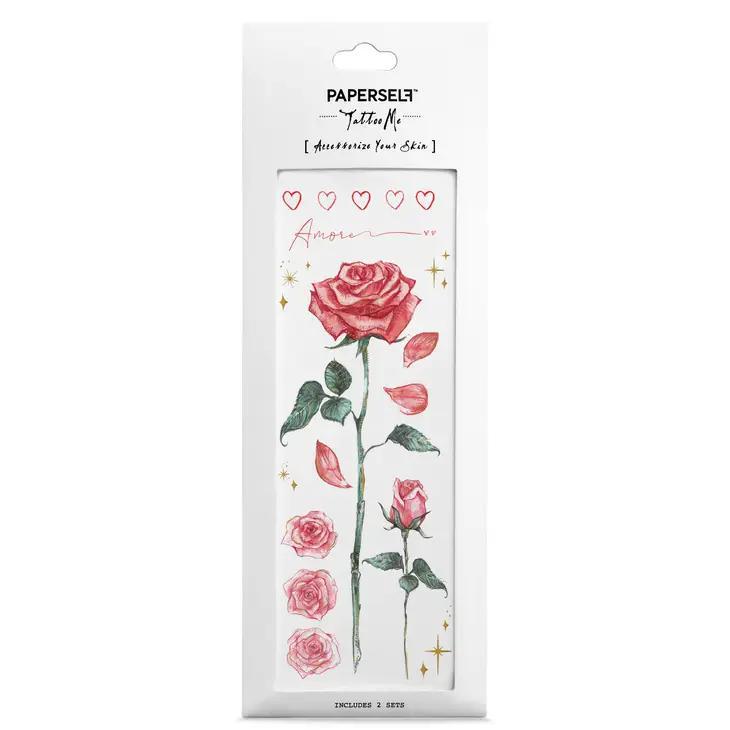 PAPERSELF Temporary Tattoo Skin Accessories | English Rose