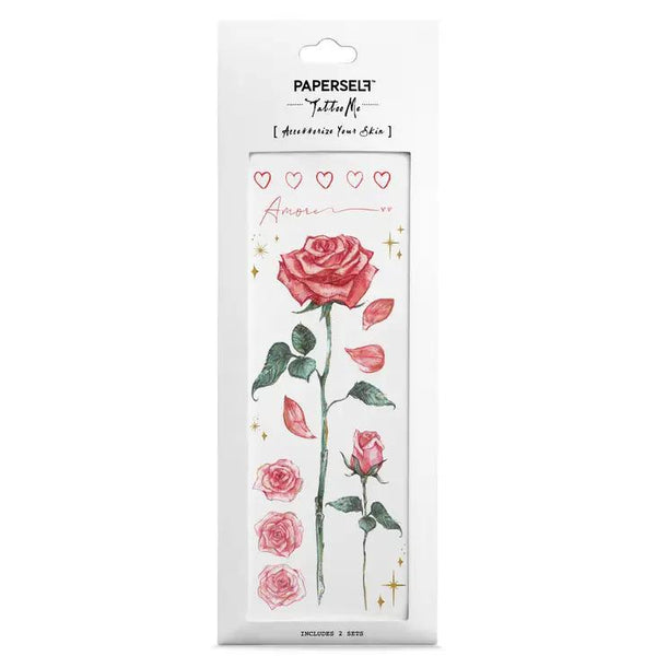 PAPERSELF Temporary Tattoo Skin Accessories | English Rose