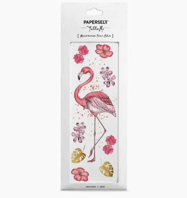 PAPERSELF Temporary Tattoo Skin Accessories | Flamingo