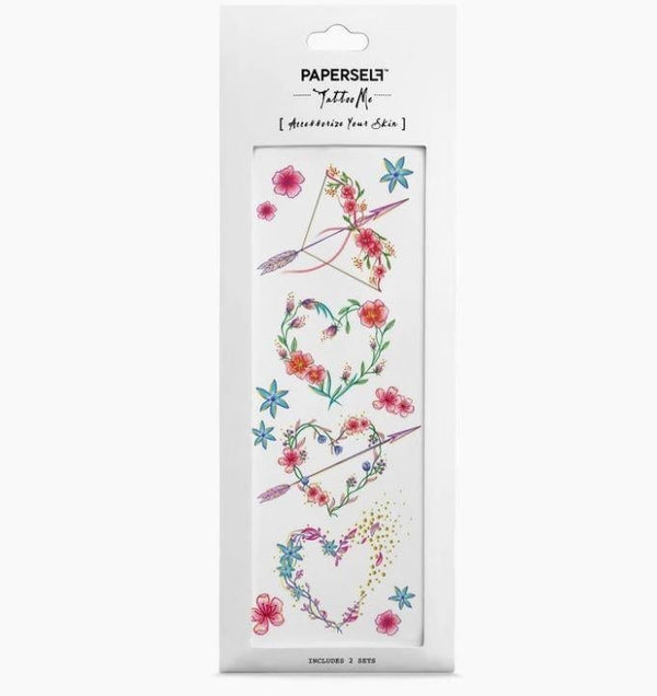 PAPERSELF Temporary Tattoo Skin Accessories | Floral Love