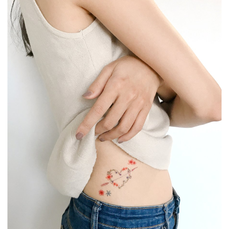 PAPERSELF Temporary Tattoo Skin Accessories | Floral Love