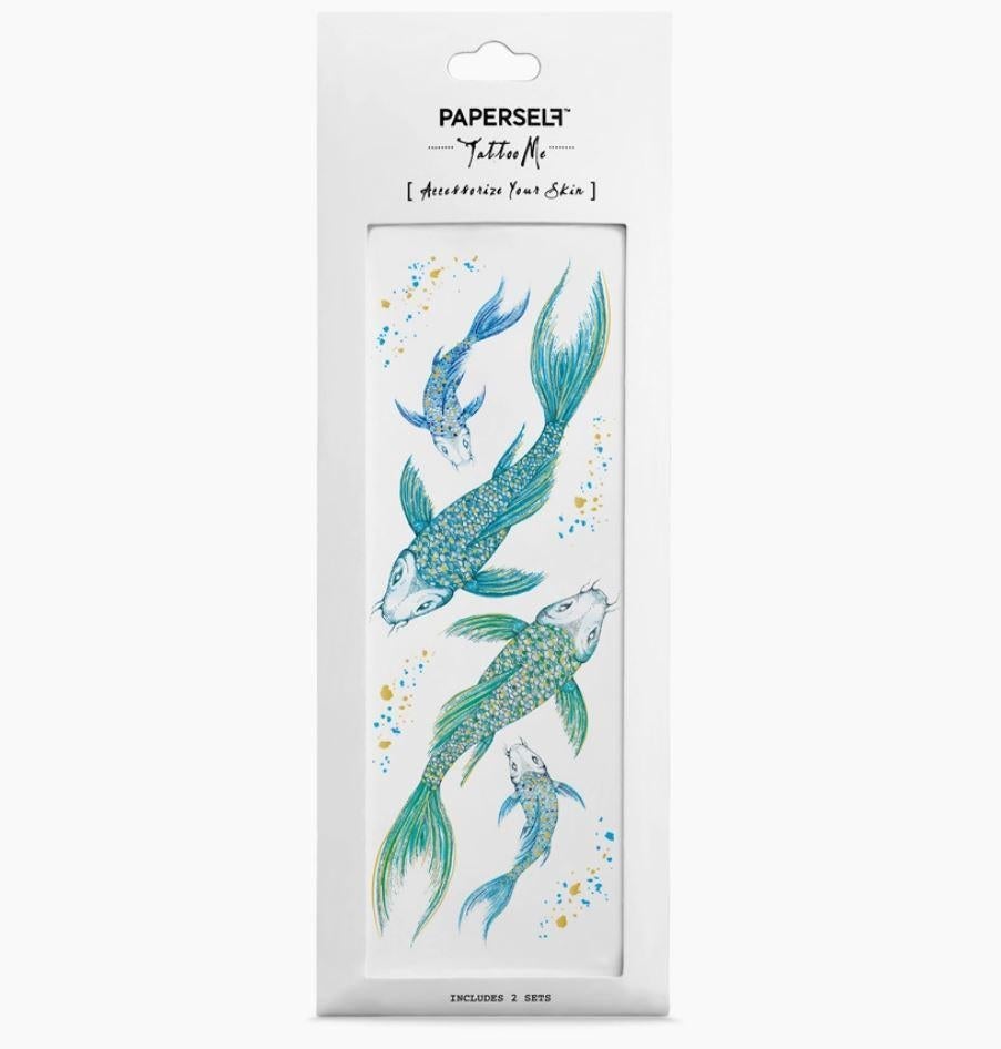 PAPERSELF Temporary Tattoo Skin Accessories | Koi