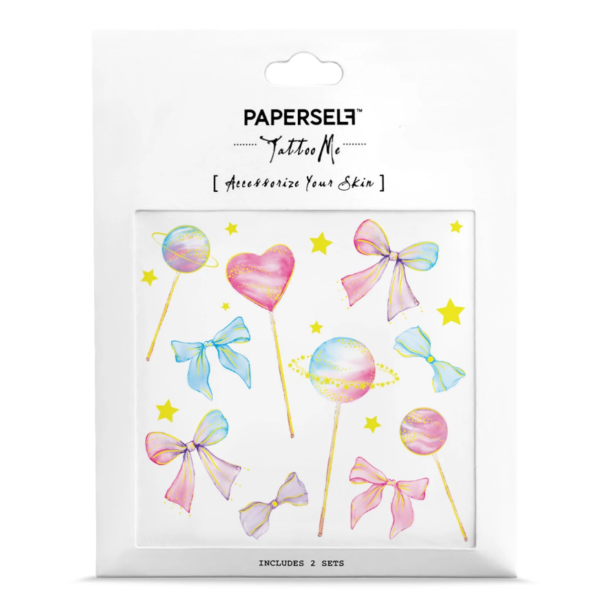 PAPERSELF Temporary Tattoo Skin Accessories | Lollipops