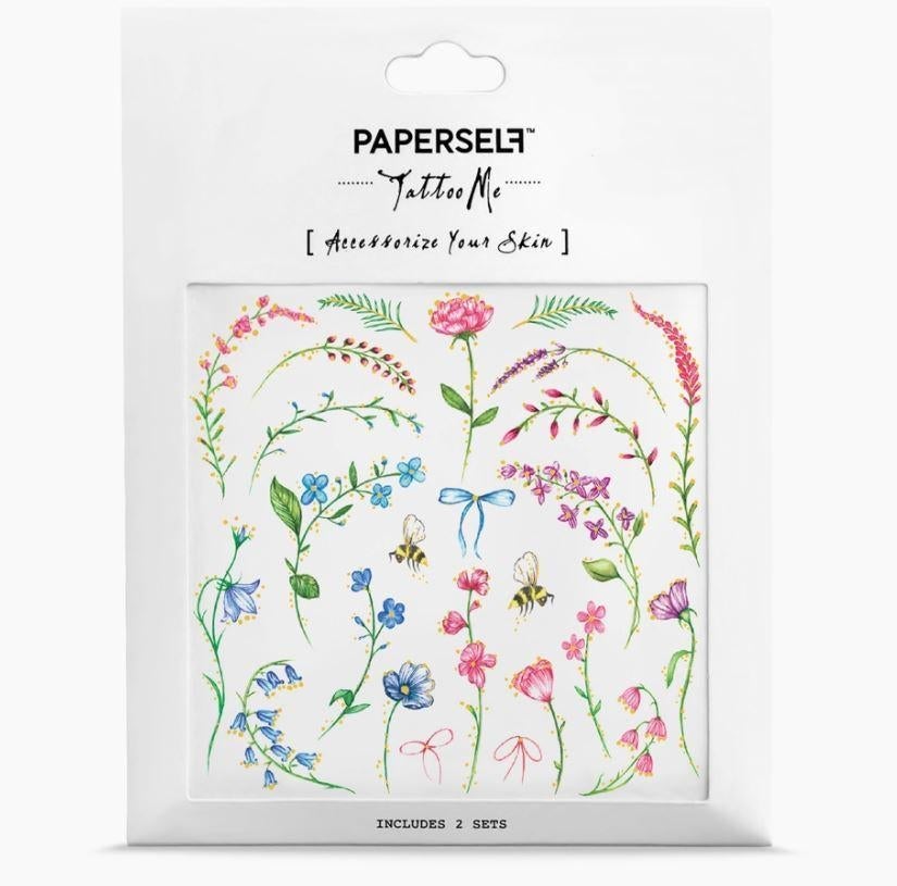 PAPERSELF Temporary Tattoo Skin Accessories | Mini Bouquet