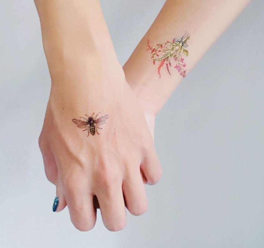 PAPERSELF Temporary Tattoo Skin Accessories | Mini Bouquet