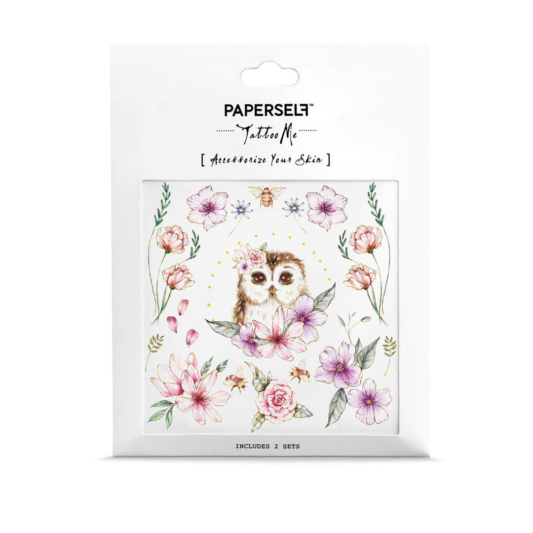 PAPERSELF Temporary Tattoo Skin Accessories | Owl