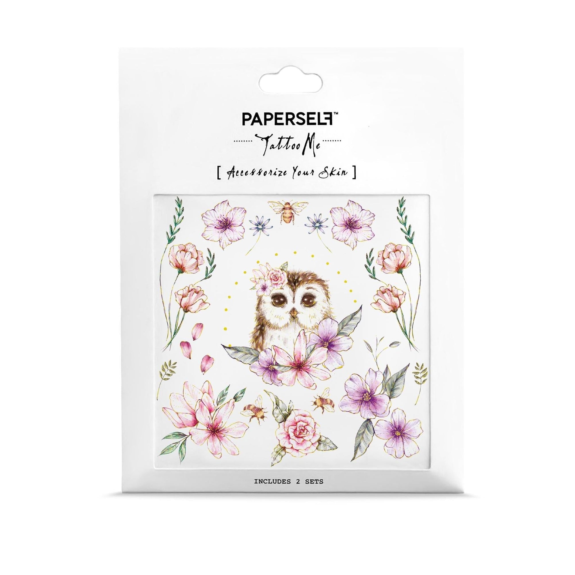 PAPERSELF Temporary Tattoo Skin Accessories | Owl