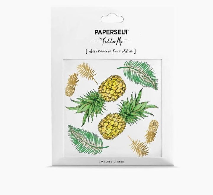 PAPERSELF Temporary Tattoo Skin Accessories | Pineapples