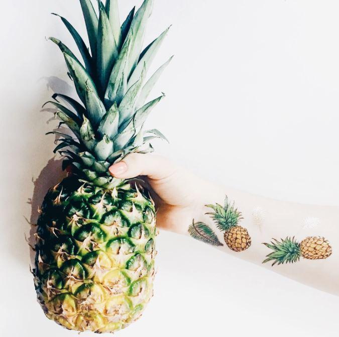 PAPERSELF Temporary Tattoo Skin Accessories | Pineapples