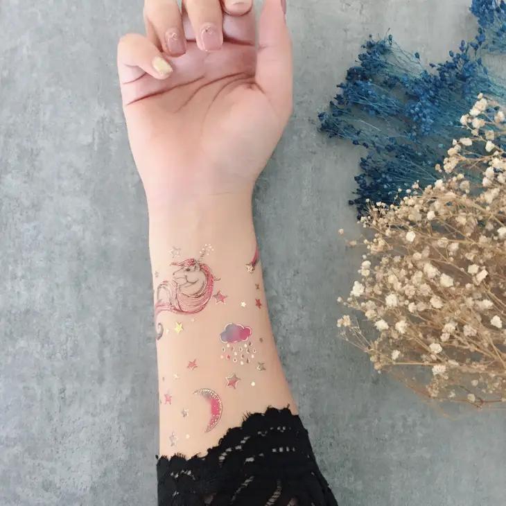 PAPERSELF Temporary Tattoo Skin Accessories | Unicorn
