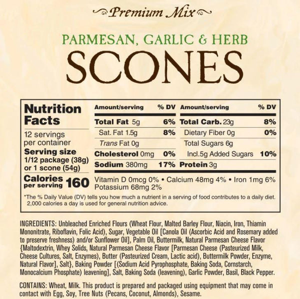 Parmesan Garlic & Herb Premium Scone Mix