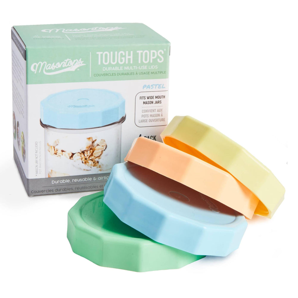Pastel Tough Top Durable Multi-Use Lids | Regular Mouth