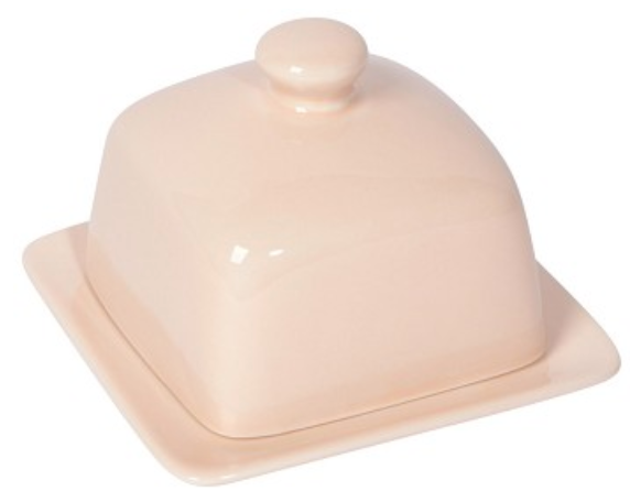 Colorful Square Butter Dishes Peach