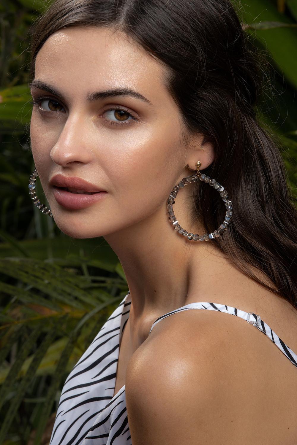 Pebble Hoop Earrings