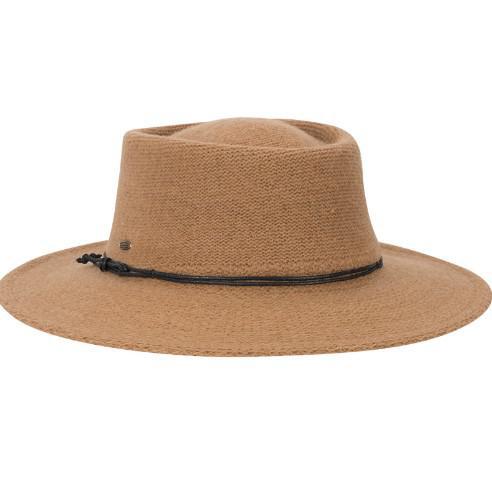 Firrella Knit Wool Blend Gaucho Hat Pecan