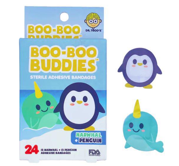 Boo-Boo Buddies Bandages Penquin & Narwhal