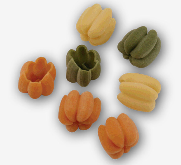 Petite Pumpkins Zucchettes Tri-Color All Natural Italian Inspired Pasta by Pastabilities