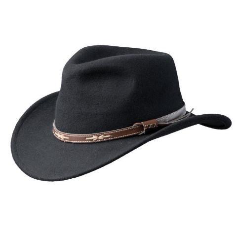 Phoenix Wool Outback Hat | Black